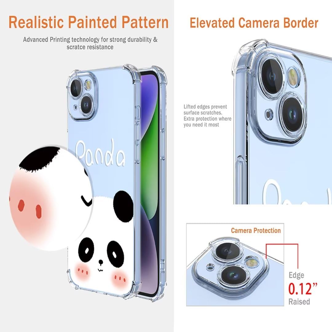 BORYA Case For Motorola Moto E14, Shockproof TPU Bumper Clear Ultra Thin Soft Silky Premium Silicone Cover With Cute Elegant Simple Pattern, E3463