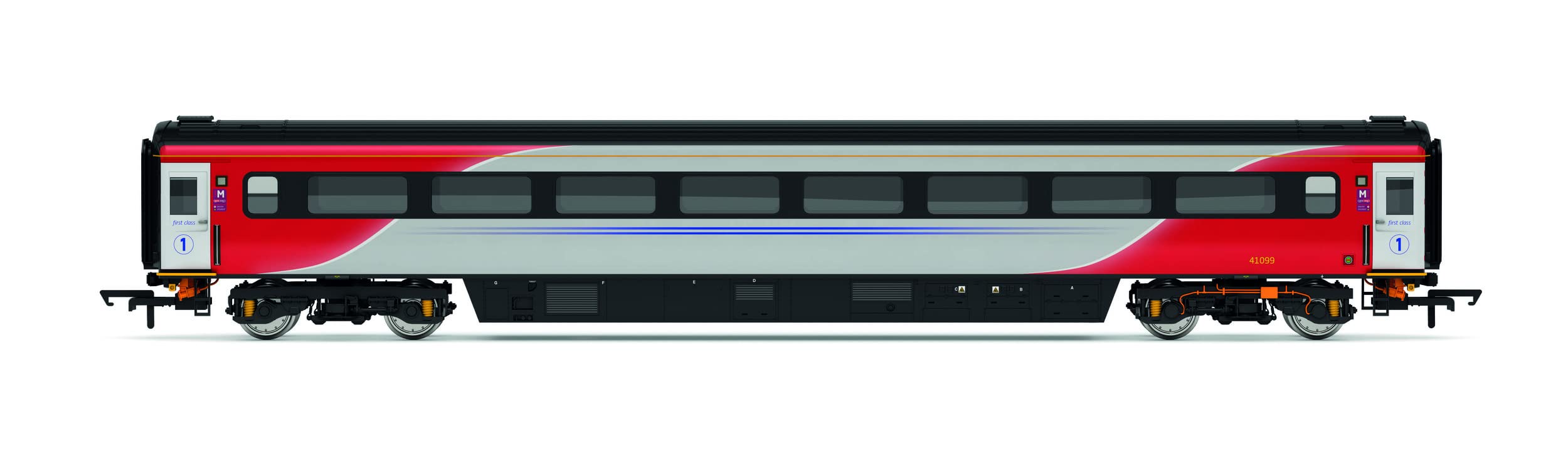 Hornby Coach Car - R40248 LNER, Mk3 Trailer First, 41099 - Era 10 Train Toy, 00 Gauge Carriage for Train Set, Rolling Stock Models for Adults - 1:76 Scale Model Gift