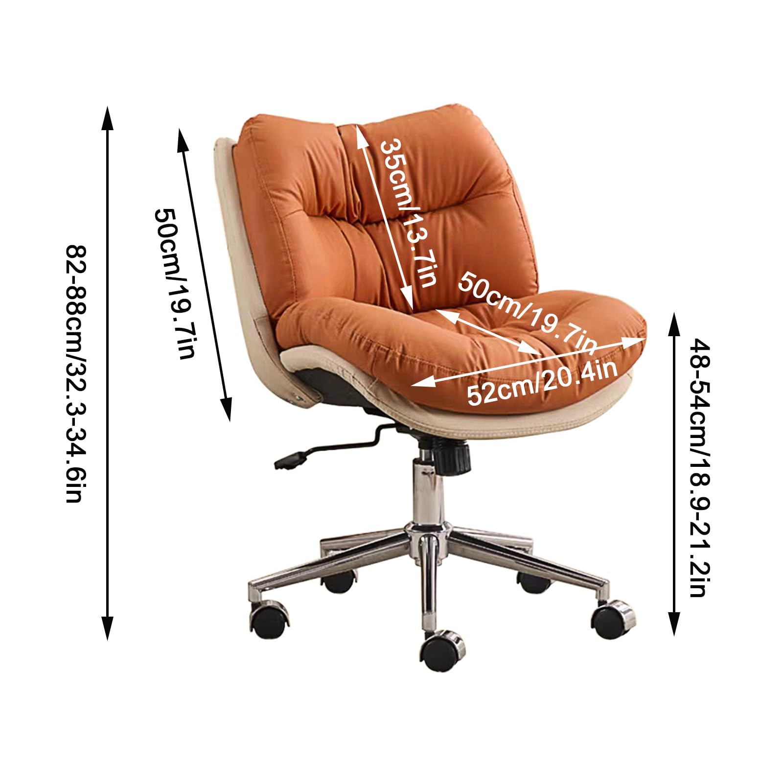 Ergonomiczne krzesło biurowe, regulowana wysokość, wyściełane siedzisko, funkcja nachylenia 105°-120°, nośność do 300 kg