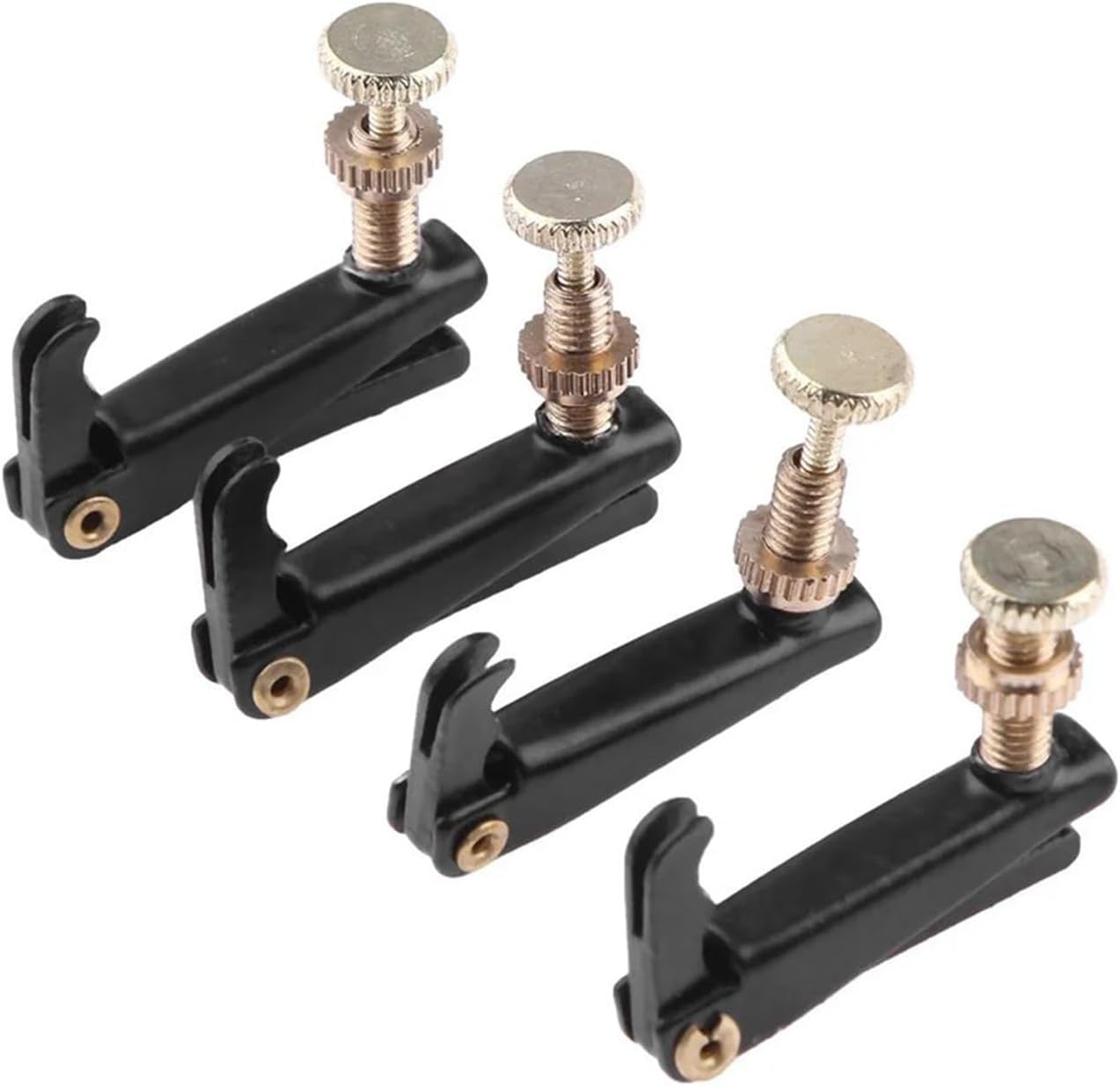 violin accessories kit 4pcs Violin Fine Tuner Plated Iron 4/4 3/4 Violins String Adjuster Professional Replacement Musical Instrument Parts
