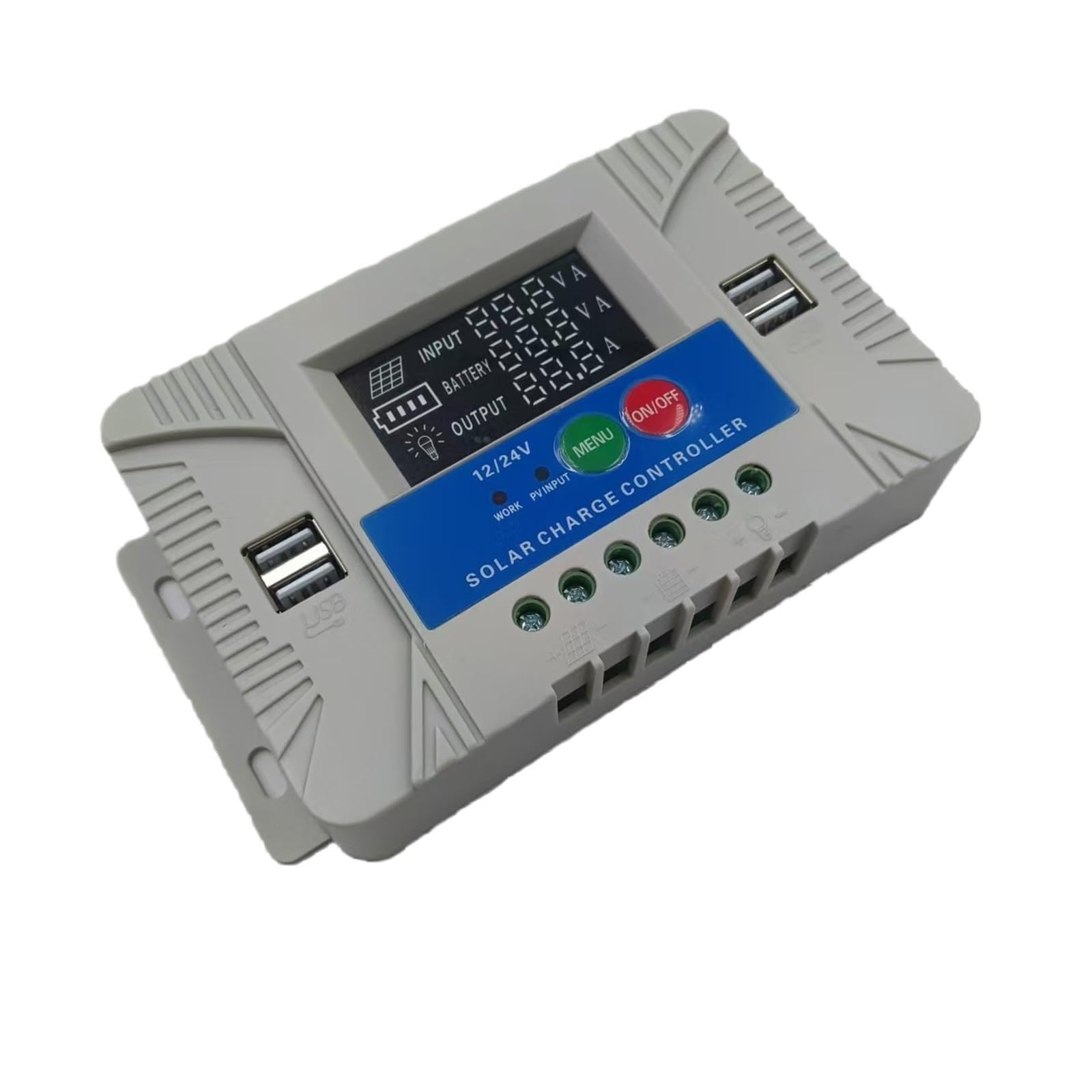 Controlador de Carga Solar Controlador de Carga Solar 10A20A30A Voltaje Nominal 12V24V(60A)