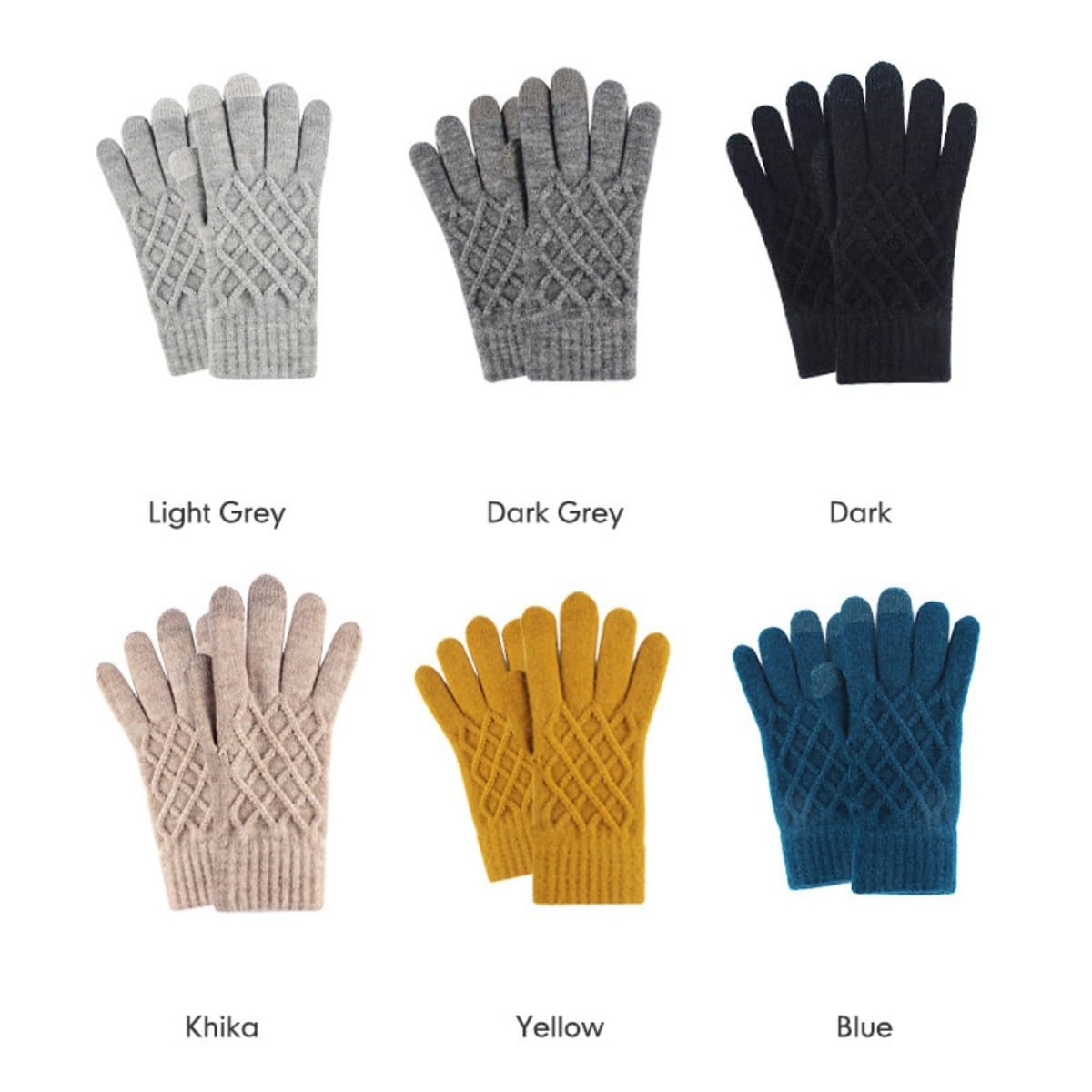 Guantes De Ciclismo Guantes De Invierno For Mujer Con Pantalla Táctil, Elásticos, Cálidos, Con Forro De Punto, Térmicos Deportes Al Aire Libre