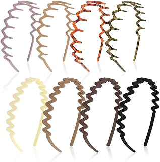 CUBACO Zig Zag Headbands for Women, Head bands for Women's Hair with Teeth Non Slip Girls Hair Accessories for Women Fashion Beach Accessories Skincare Makeup Cute Stuff for Teen Girls