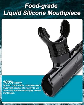 Aqua A A Dive Sports ドライスノーケル イージーブレスダイビング シュノーケル シュノーケリング スキューバダイビング フリーダイビング スイミング用 トップドライバルブと食品グレードのシリコンマウスピース 大人用 ユース向け Sn115-1 レッド