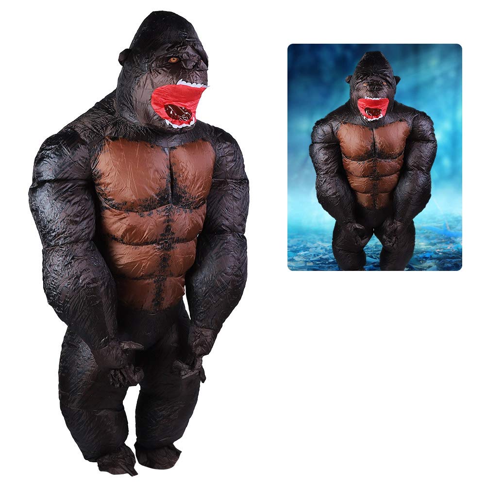 Zunate Costume di Halloween Gonfiabile con Aeratore |Tuta Gonfiabile in Poliestere 190T per Adulti e Bambini, Alimentata a Batteria 120-200 Cm per Festival, Feste, Zoo