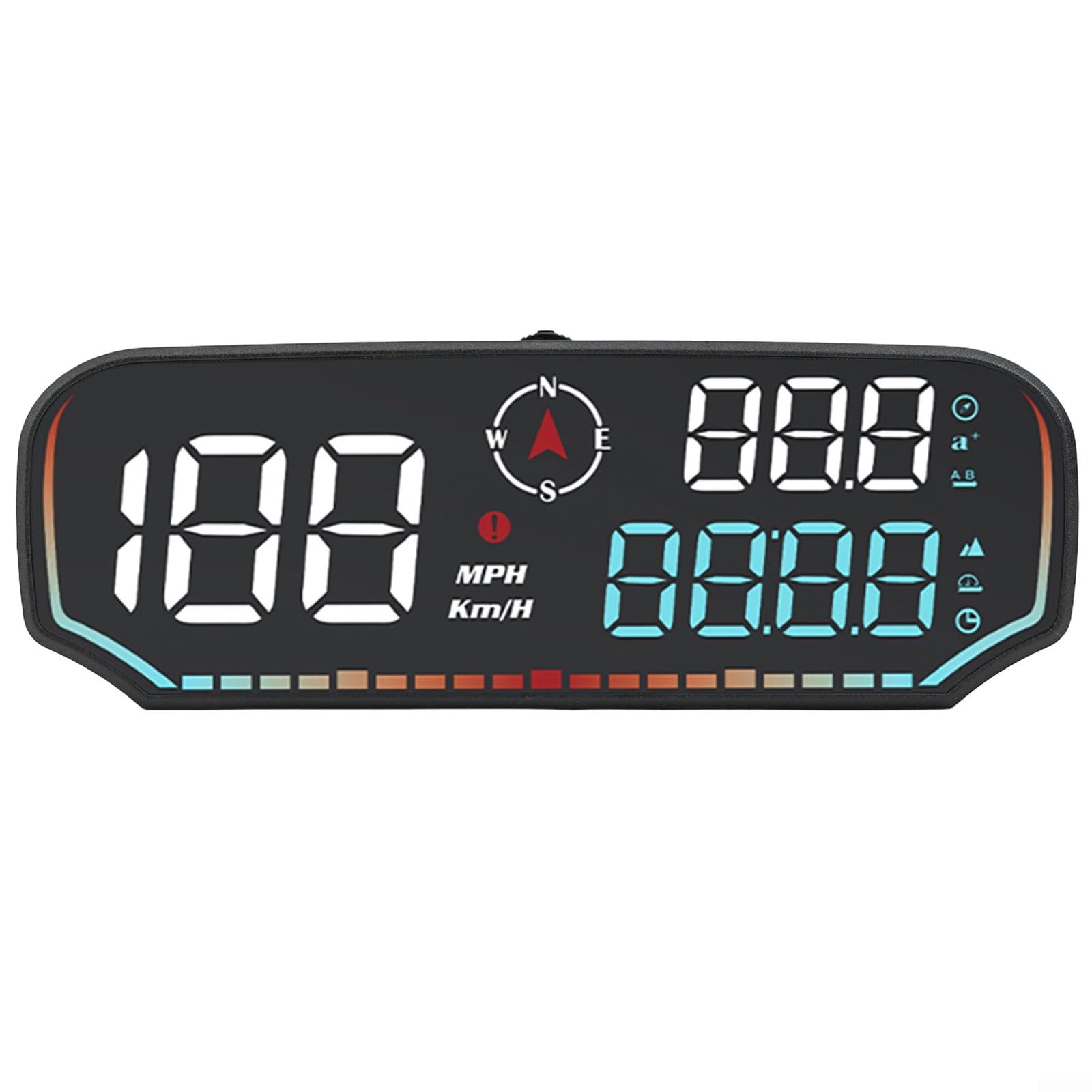 HEIBTENY GPS Head Up Display HUD Digital Speedometer With KMH/MPH Switch USB & Play Car Speed Display For All Vehicles Trucks Motorcycles Bicycles Auto Brightness