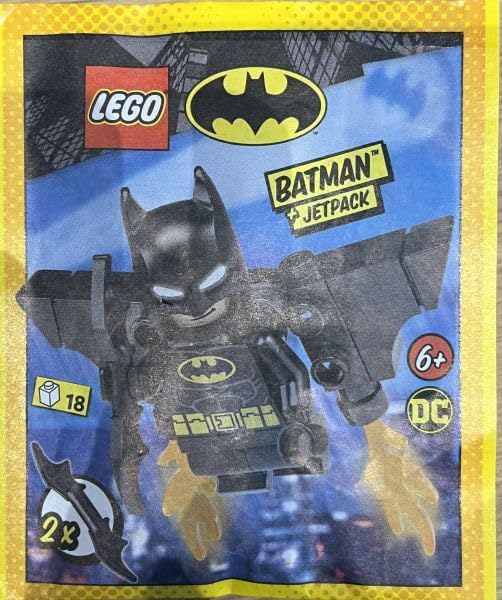 Amazon.com: LEGO Superheroes: Batman Minifigure with Jetpack : Toys & Games