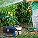 EXTRAUP Stainless Steel Electronic Portable Shallow Well Pump Booster Pump Lawn Sprinkling Pump Home Garden Water Pump (1.6HP)