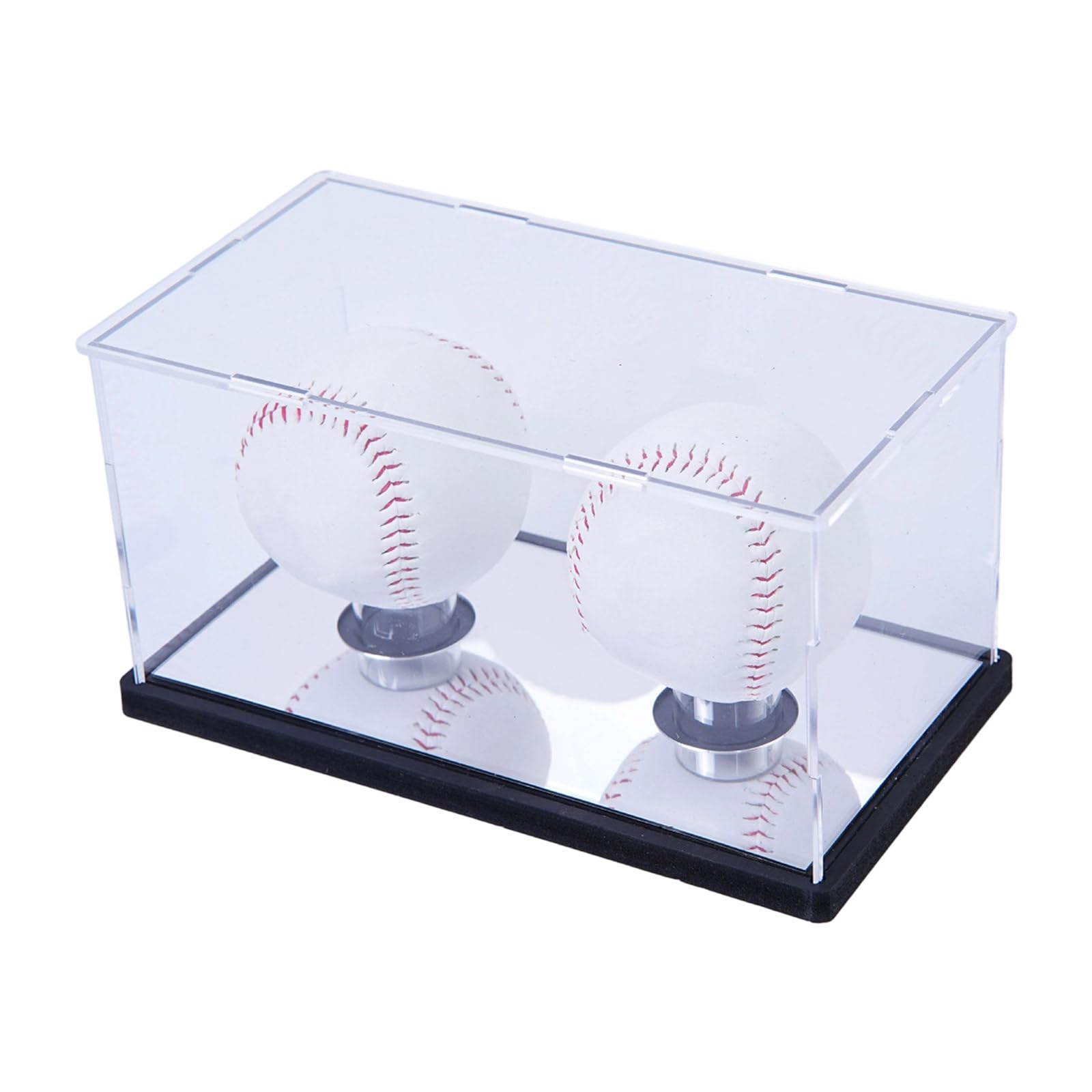 Clear Baseball Display Cube, Acrylic Storage Box with Protective Cover & Easy Assembly Display Protector Clear Cubes Holder