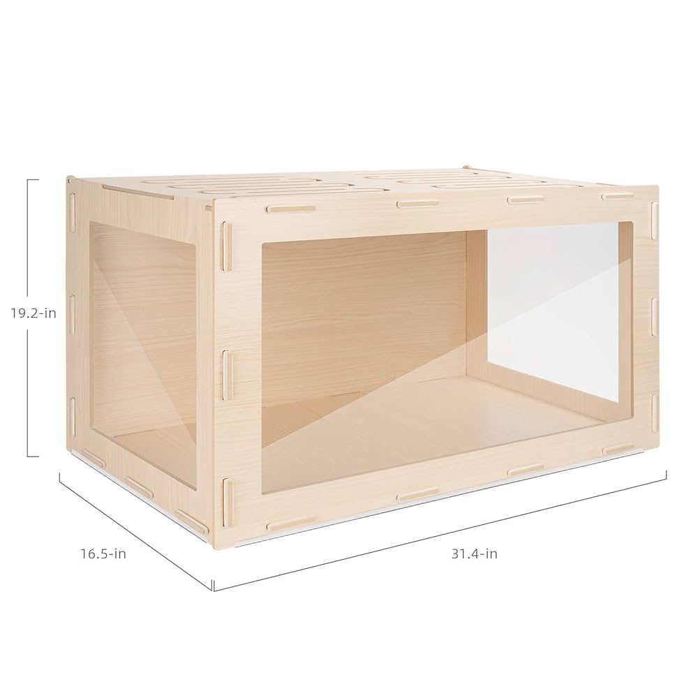 Niteangel　木製ケージ Amazon.com : Niteangel Bigger World - MDF Aspen Terrarium