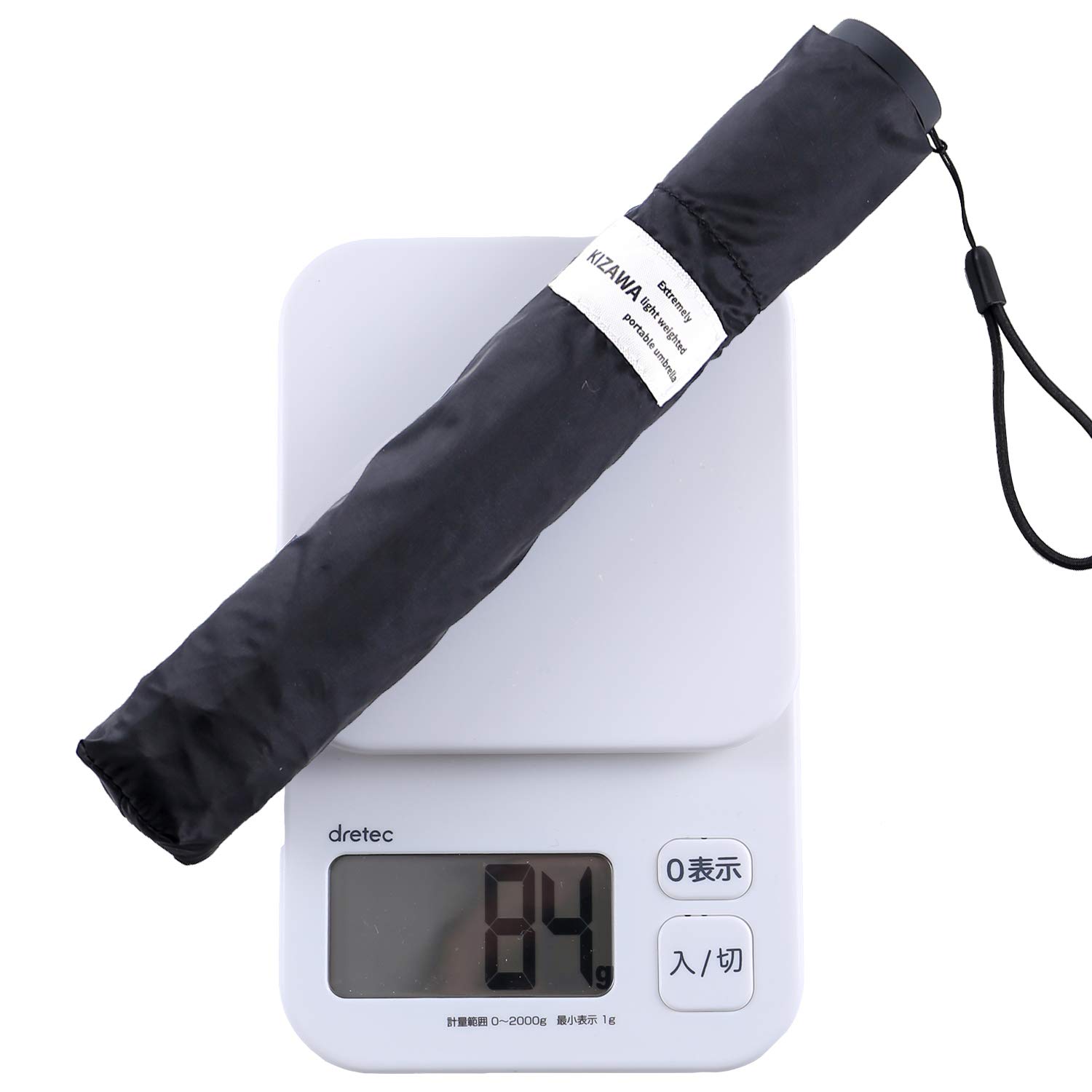 KIZAWA 折りたたみ傘 50cm ブラック