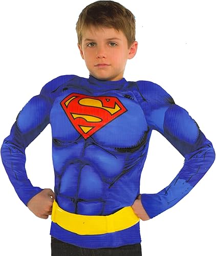 Camisa de disfraz de superhéroe para niños, camisa acolchada de superhéroe para disfraz de Halloween  Disfraz de juego de simulación