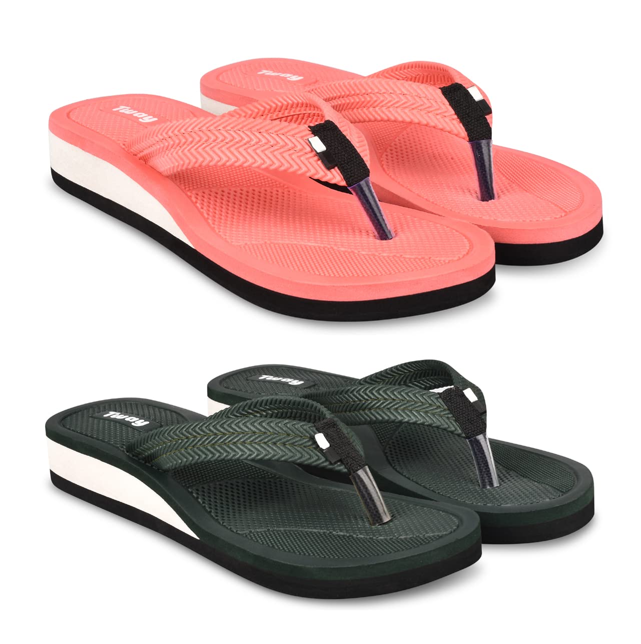 2X SHOES Hawai slippers for women and Girls Ladies Home use Slippers pack of 2 (B0BYNV6VTM) Amazon Price History, Amazon Price Tracker