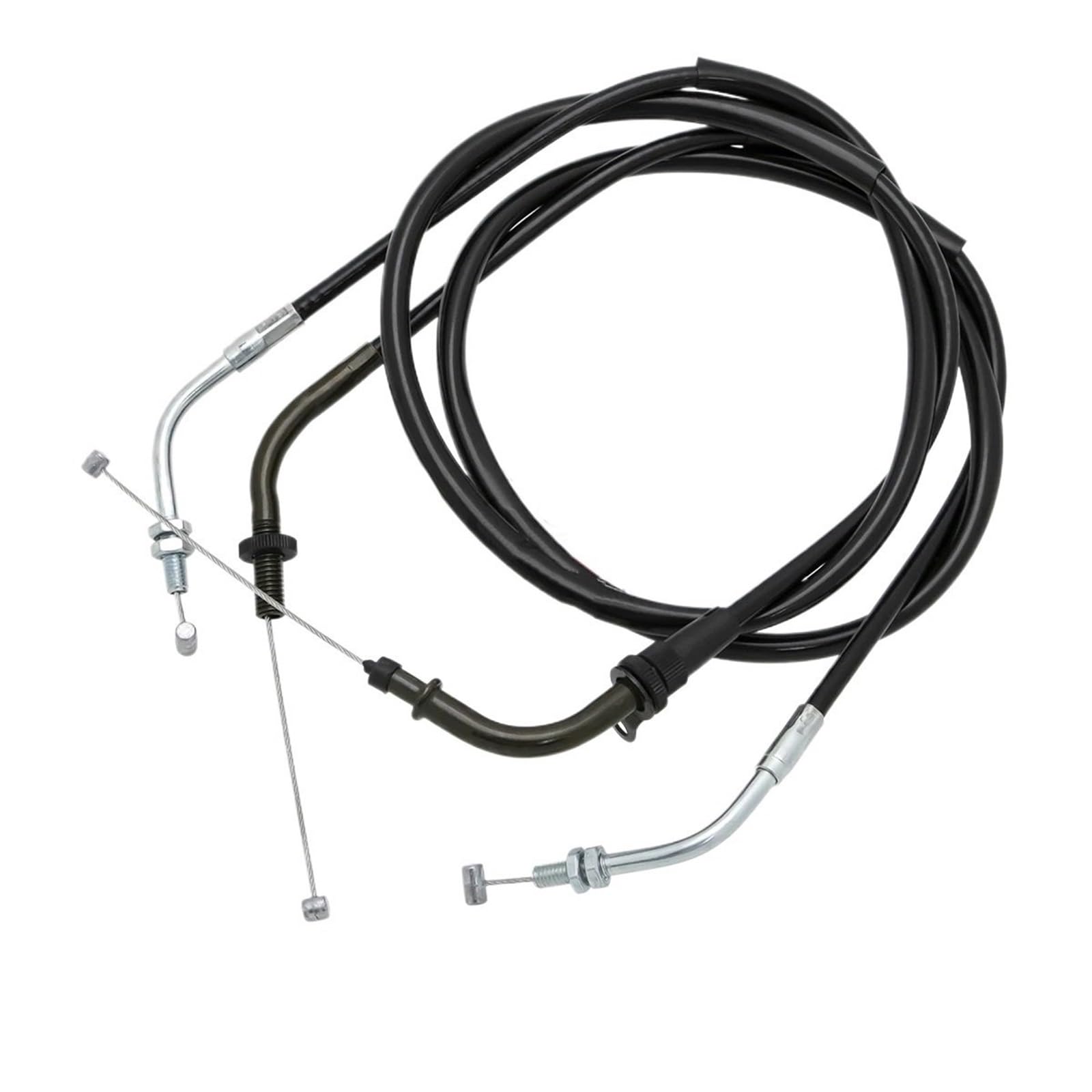 Hgadbxe 3Pcs Set Cable Motorbike Drive Cables Fit For Yamaha Vstar Drag Star Ds400/650 Xvs400 Xvs650 1998-2012 Motorcycle Clutch Cable Wire & Throttle Cables Line(3Pcs Set Cable)