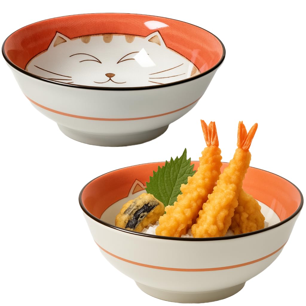 Amazon.com | JapanBargain Set of 2 Japanese Porcelain Bowls, Large