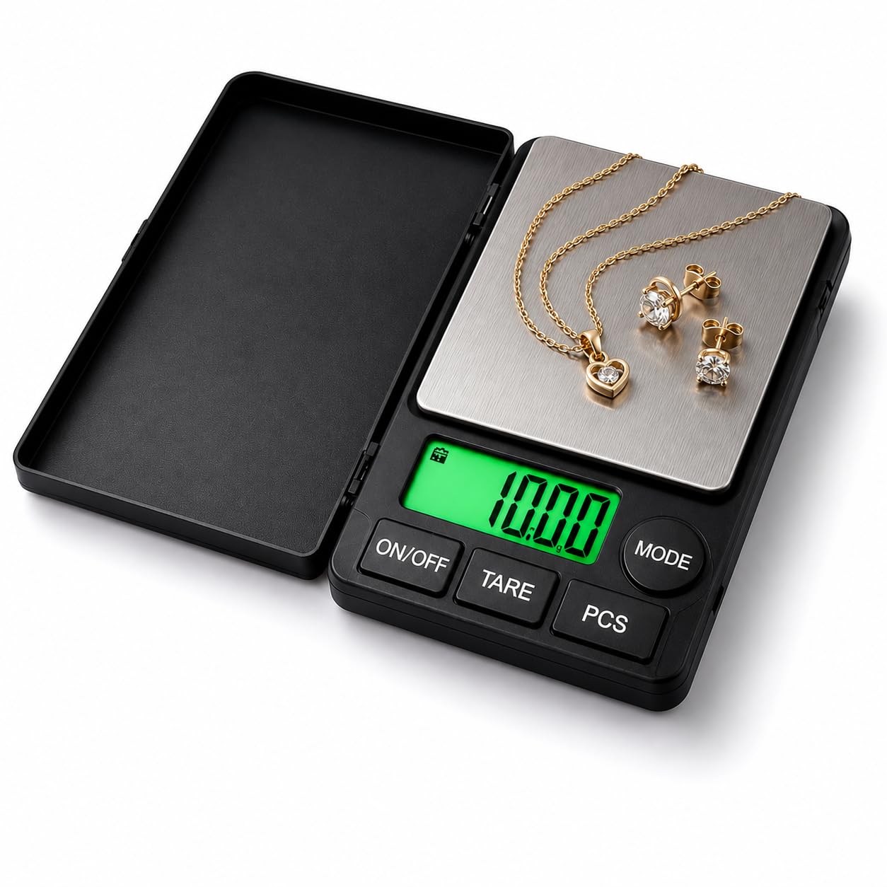 Gripit Digital Jewelry Portable Weighing Scale, Gold & Silver ornaments Weight Measuring machine for homes and professionals | 1kg (1000gram) x 0.01g (10mg)-image-7