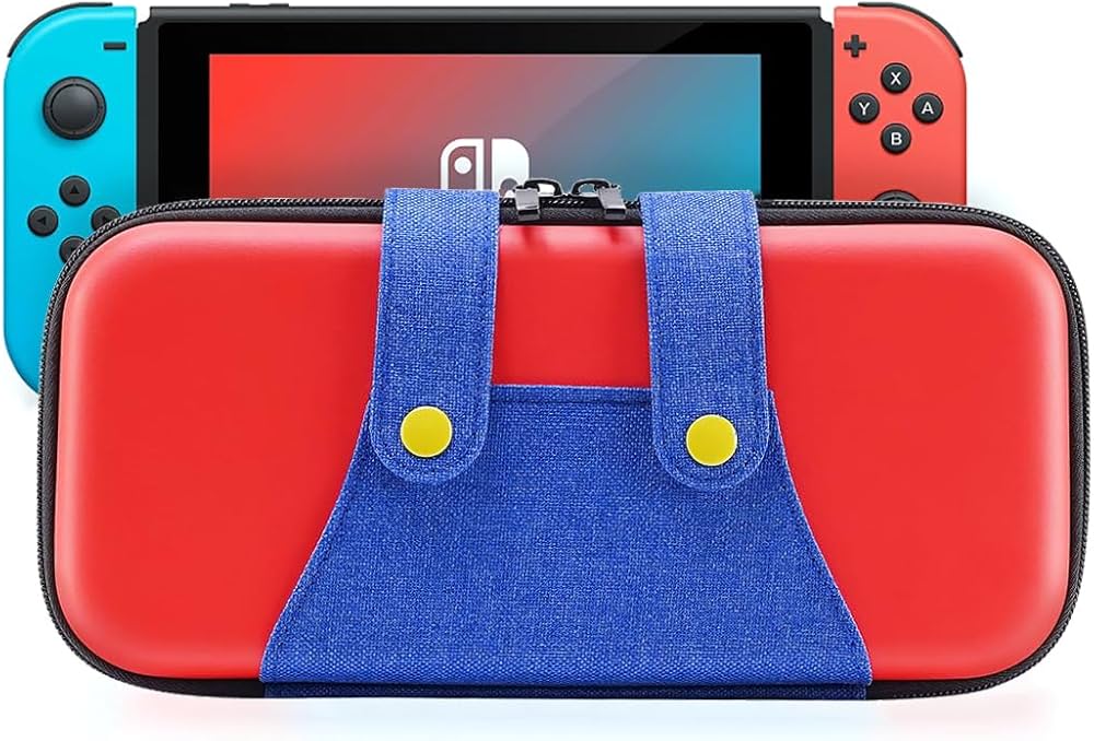Nintendo Switch本体　赤青　SDカード、ケース付き Nintendo Switch 有機ELモデル 青/赤 ケース、SDカード付き