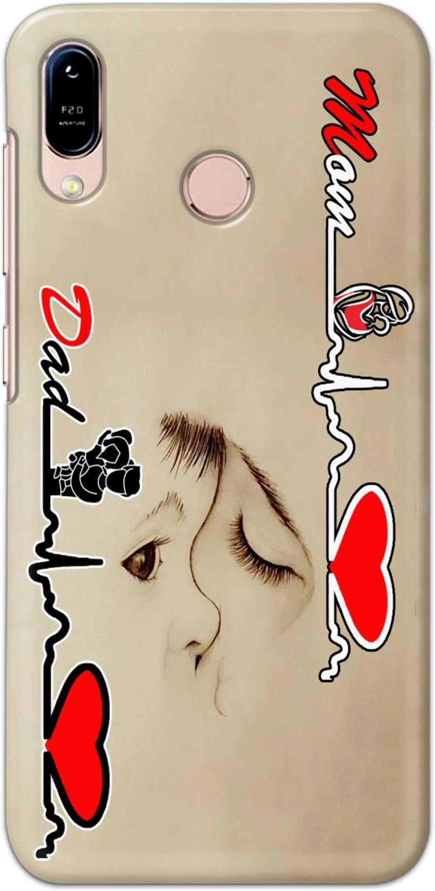 TweakyMod Designer Printed Hard Case | Mom and Dad Eyes Meet Back Cover Compatible with ASUS ZENFONE MAX M1