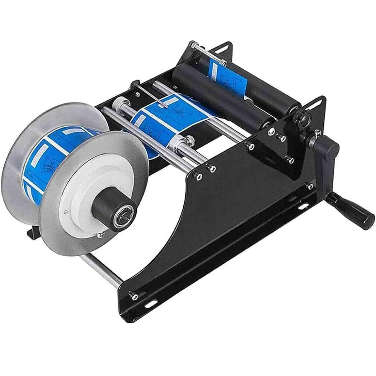 Ręczne okrągłe etykietowanie butelki plastikowe szklane butelki aplikator, maszyna do etykiet butelek o długości 10-30/min, szerokość etykiet 26-130 mm, etykieter butelek piwa do okrągłego