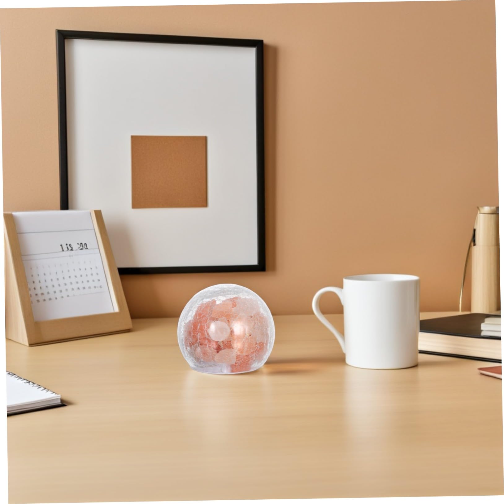 Lampe à Sel Cristallin de L’himalaya Décorative, Créative pour Intérieur