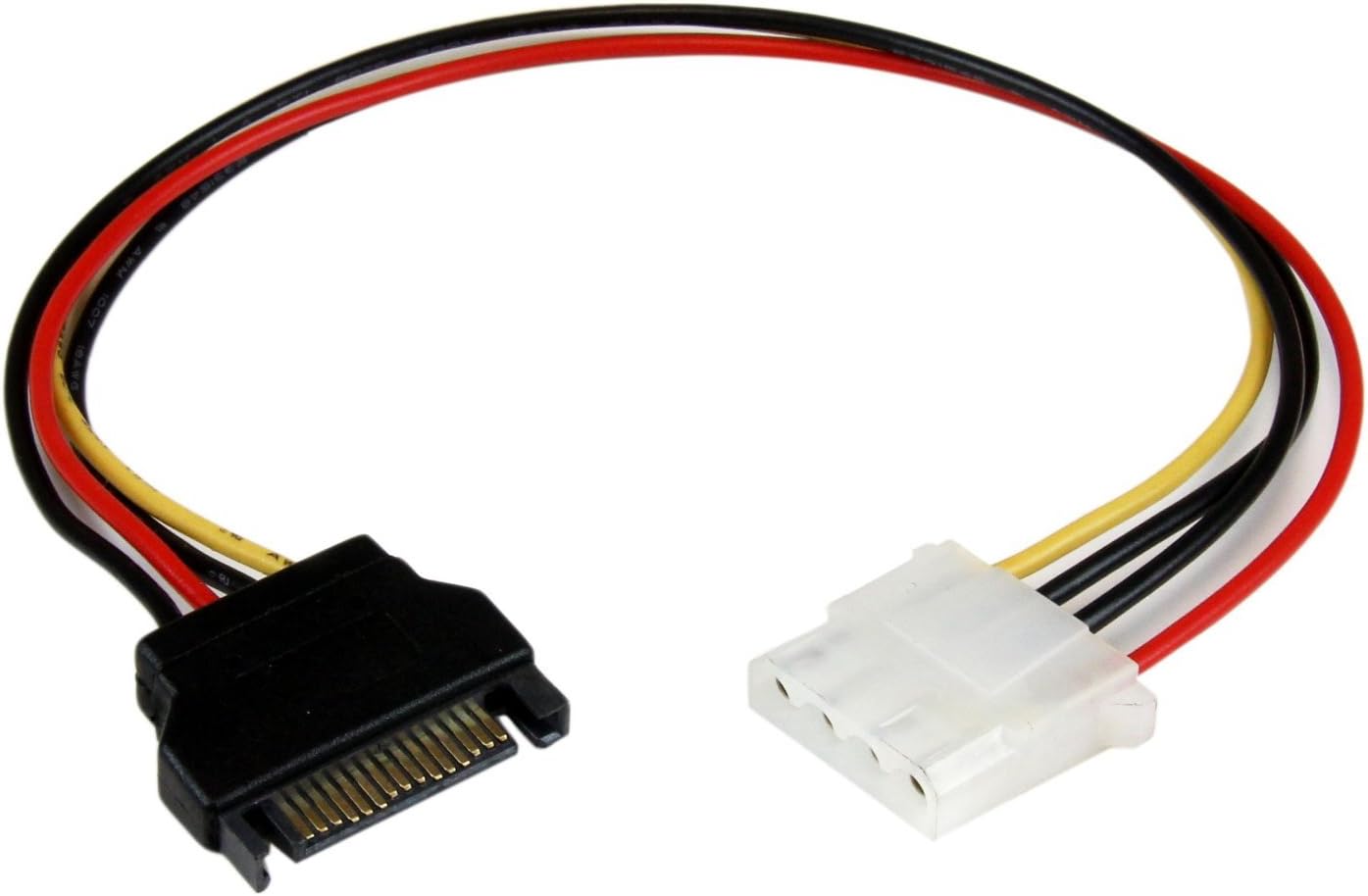 StarTech.com 12in SATA to LP4 Power Cable Adapter F/M - SATA to LP4 Power Adapter - SATA Female to LP4 Male Power Cable - 12 inch (LP4SATAFM12)