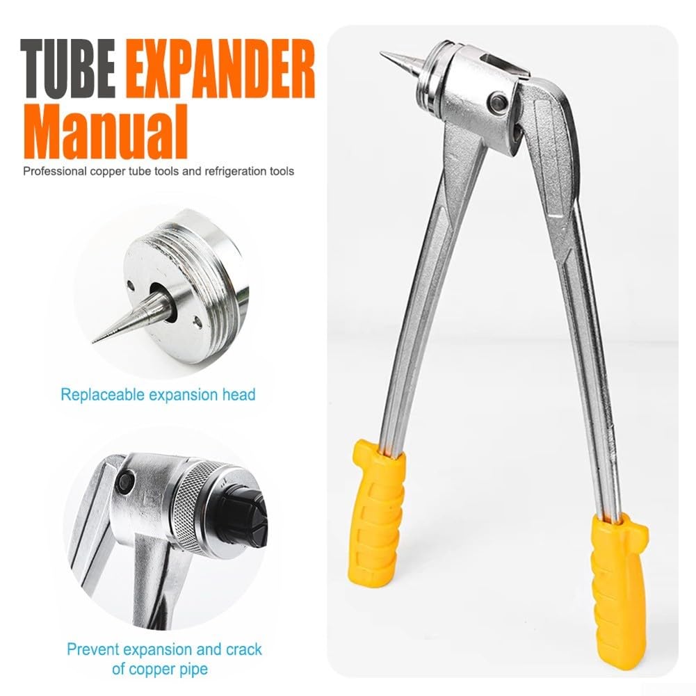 Expansor de tubo de tubo manual de 10-42 mm, expansor de cobre de aire acondicionado de fontanería CT-100, herramienta de expansión de tubo para instalación de tuberías de cobre de refrigeración HVAC