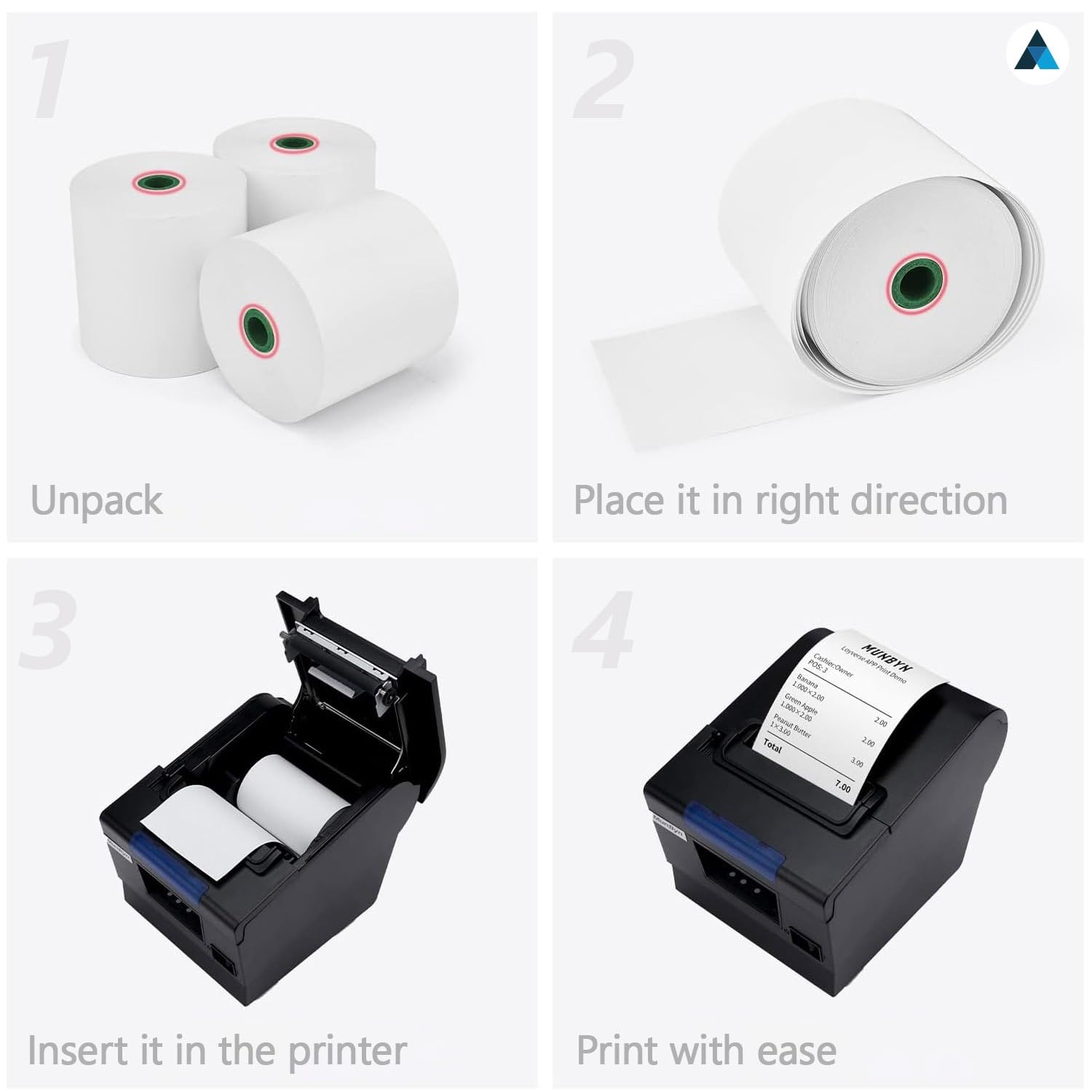 40  Nationwide Paper Premium Thermal Till Rolls 80x80mm, Card Payment Machine Paper Receipt Rolls~p106432670 - View #9