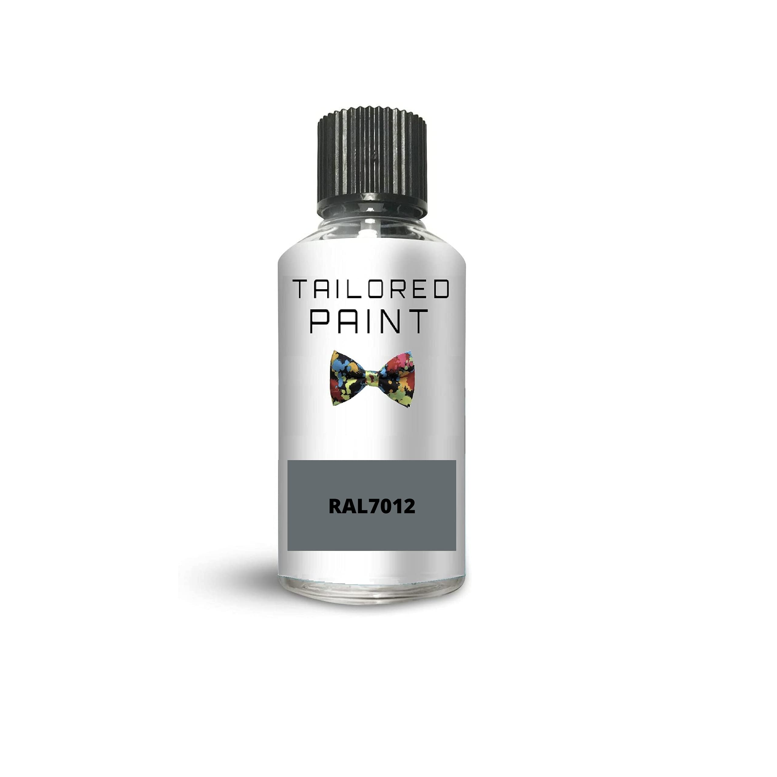RAL7012 Basalt Grey Gloss Touch Up Paint With Brush Direct Gloss Paint For Wood, Metal, Plastic, PVC, UPVC, Fascia Soffit Furniture Boards - Indoor & Outdoor