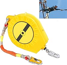Dispositivo De Protección Contra Caídas En Azoteas, Dispositivo De Protección Contra Caídas Para Exteriores Con Certificación CE, Dispositivo De Protección Contra Caídas (Size:20M/65ft,Color:amarillo)