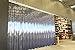 Strivide - Strip Door Curtain Kit - 96 in.(8 ft) Width X 96 in.(8 ft) Height - Clear Smooth 8