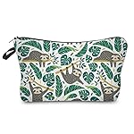 Deanfun Makeup Case Small, Cosmetic Zipper Bag Waterproof for Purse Mini, Women Cute Traveling Accessories Pouch for Ladies Thanksgiving Christmas Gifts(Sloth D2-51476)