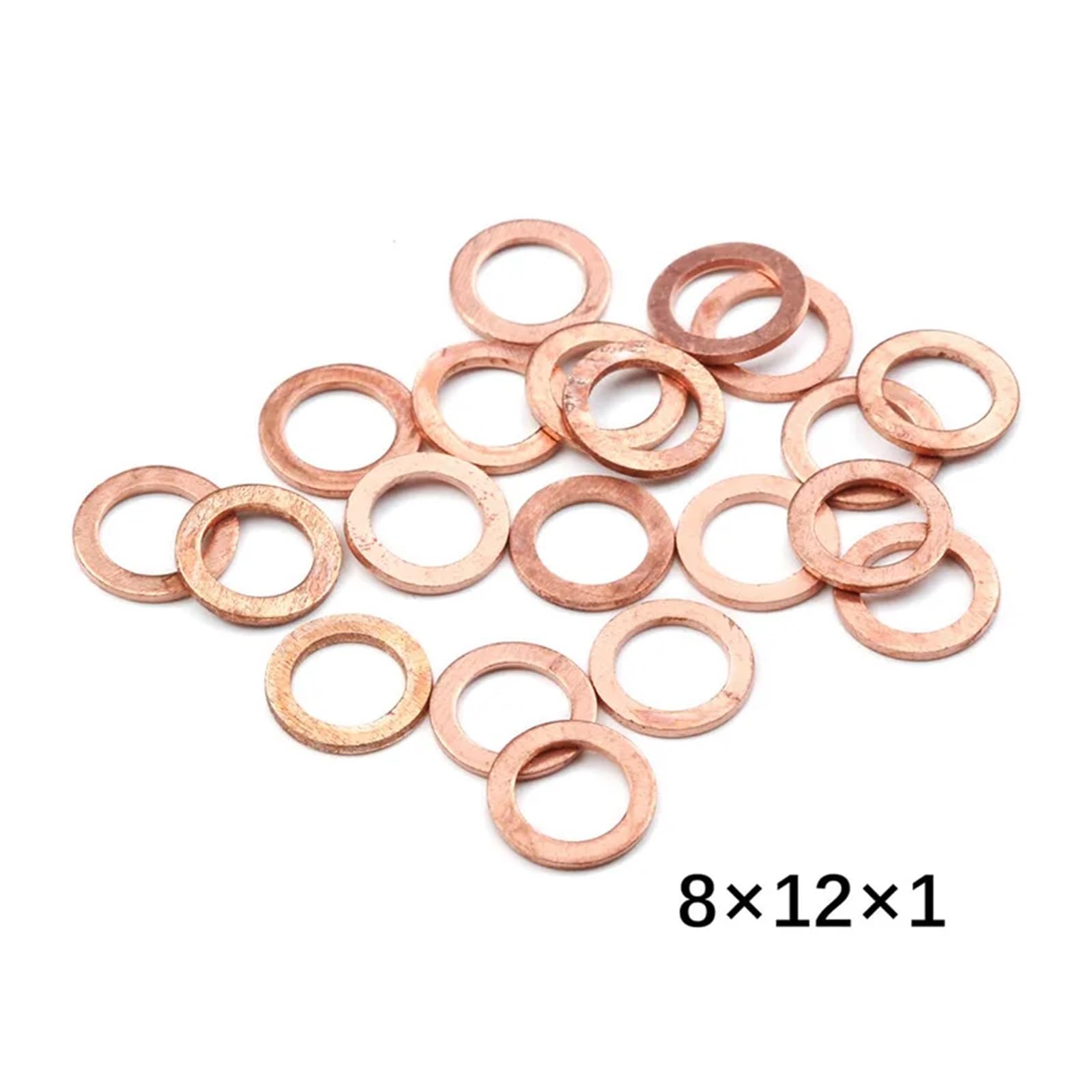 Arandelas, 20 Juntas Planas M5-M24 for Sello de Aceite del cárter, Arandelas, Accesorios fijación(18X24X1.5mm)