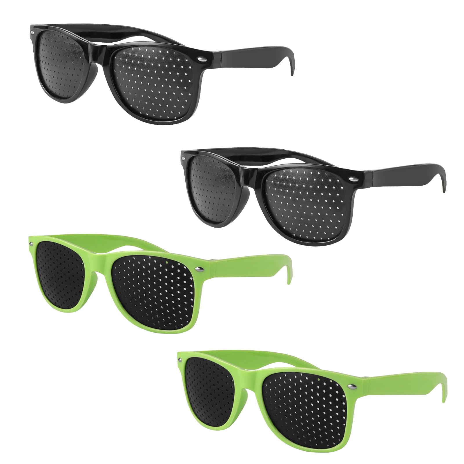 Pinhole Glasses Raster Multidot Occhiali a Rete 4 Pezzi