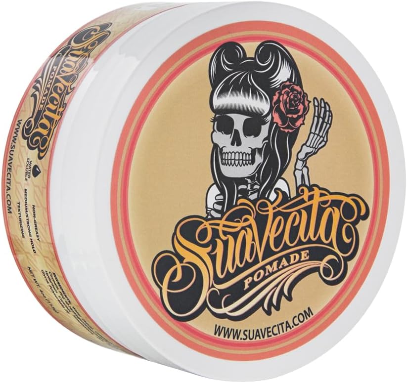 Suavecita Hair Pomade for Women Water Based, Medium Firm Hold Female Pomade 4oz/113g