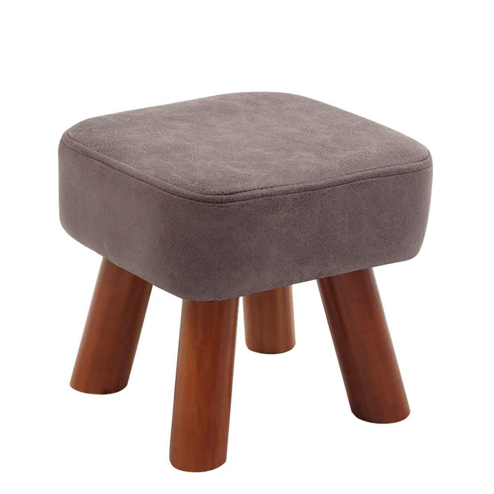 Repose-Pieds pour Salon et Chambre Tabouret Bas en Bois Rembourré
