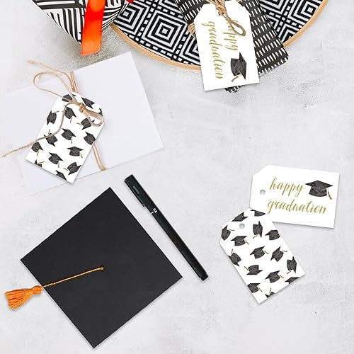 Miniatura 3 de 50 etiquetas de regalo de graduación, regalos de fiesta de graduación de felicitaciones, etiquetas de regalo para escuela secundaria o feliz