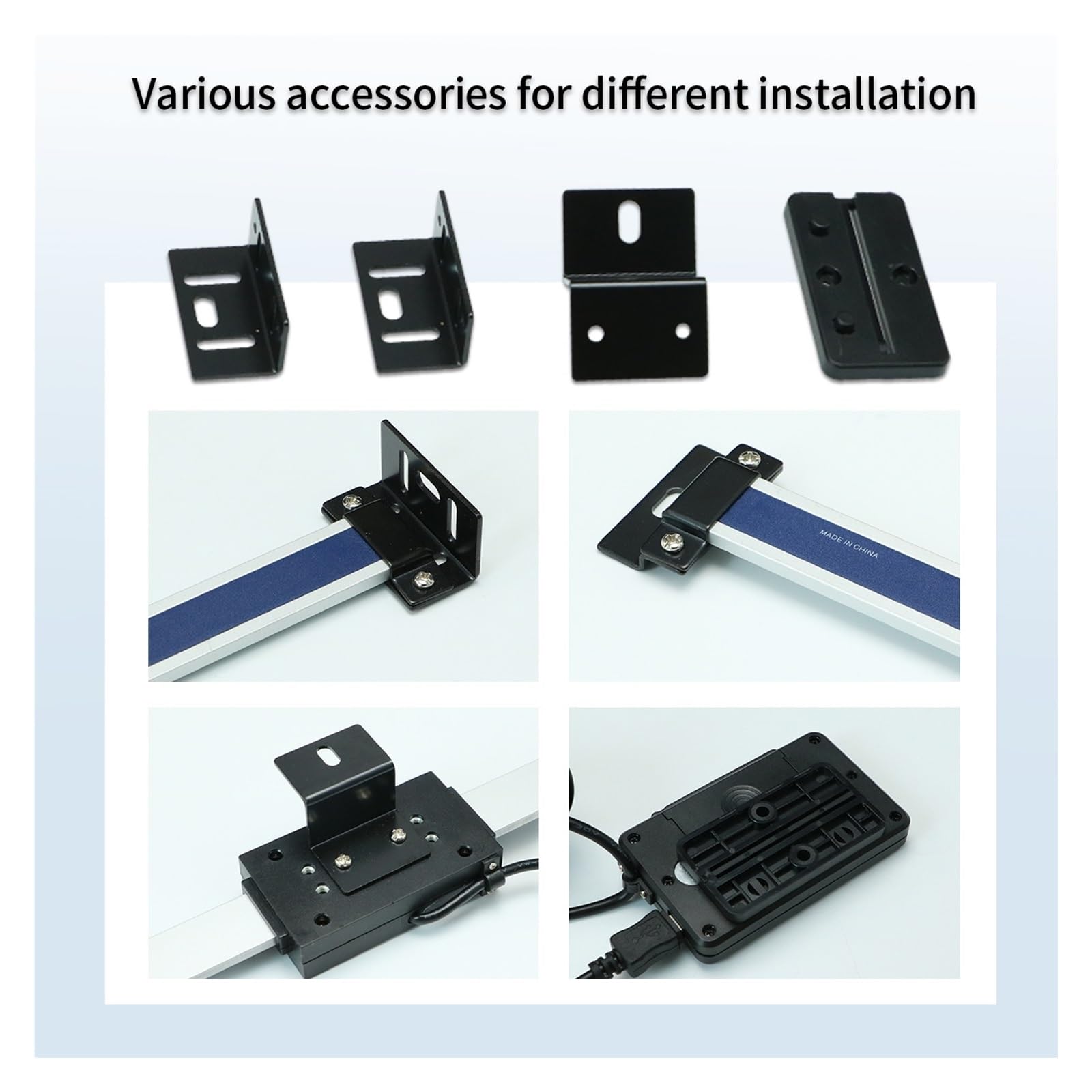 Codificador de escala lineal de precisión Lectura digital lineal 0-150 mm/0-200 mm/0-300 mm 0,01 mm Lectura digital remota magnética E lineal digital Pantalla externa para máquina cortadora y fresador