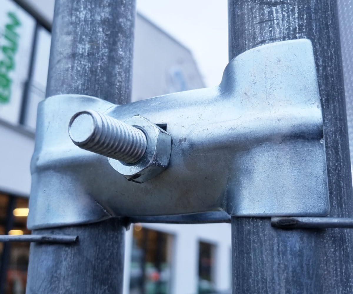 10 Stück Mobilzaun Bauzaun Schelle Verbindungschelle Klemme für Baustellenzaun Absperrzaun