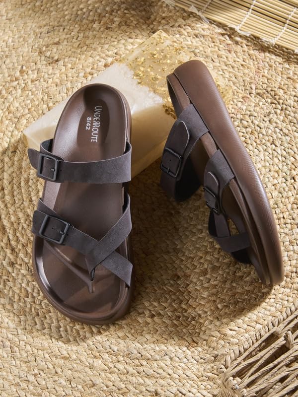 Image of UNDERROUTE mens Underroute Urgh 02 Stylish Durable Soft Footbed Synthetic Casual Sandals for Men Sandal