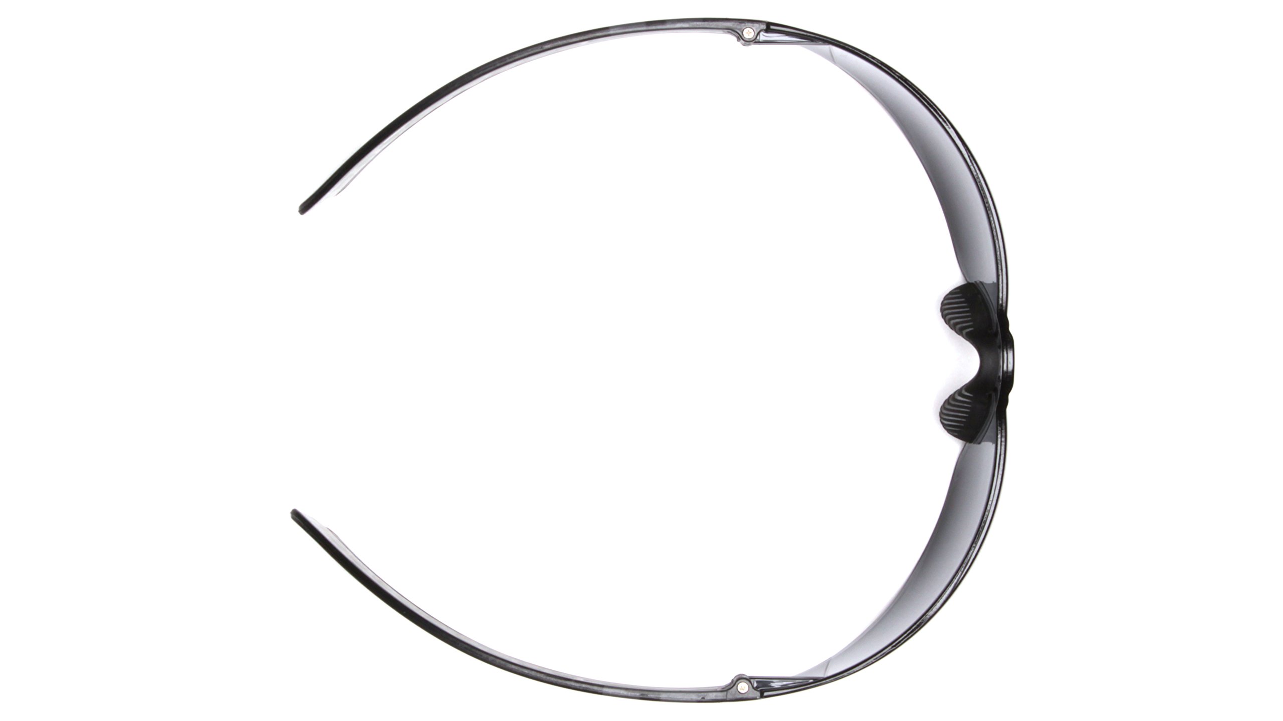 Pyramex Cortez - Gafas de seguridad, lentes transparentes con patillas negras