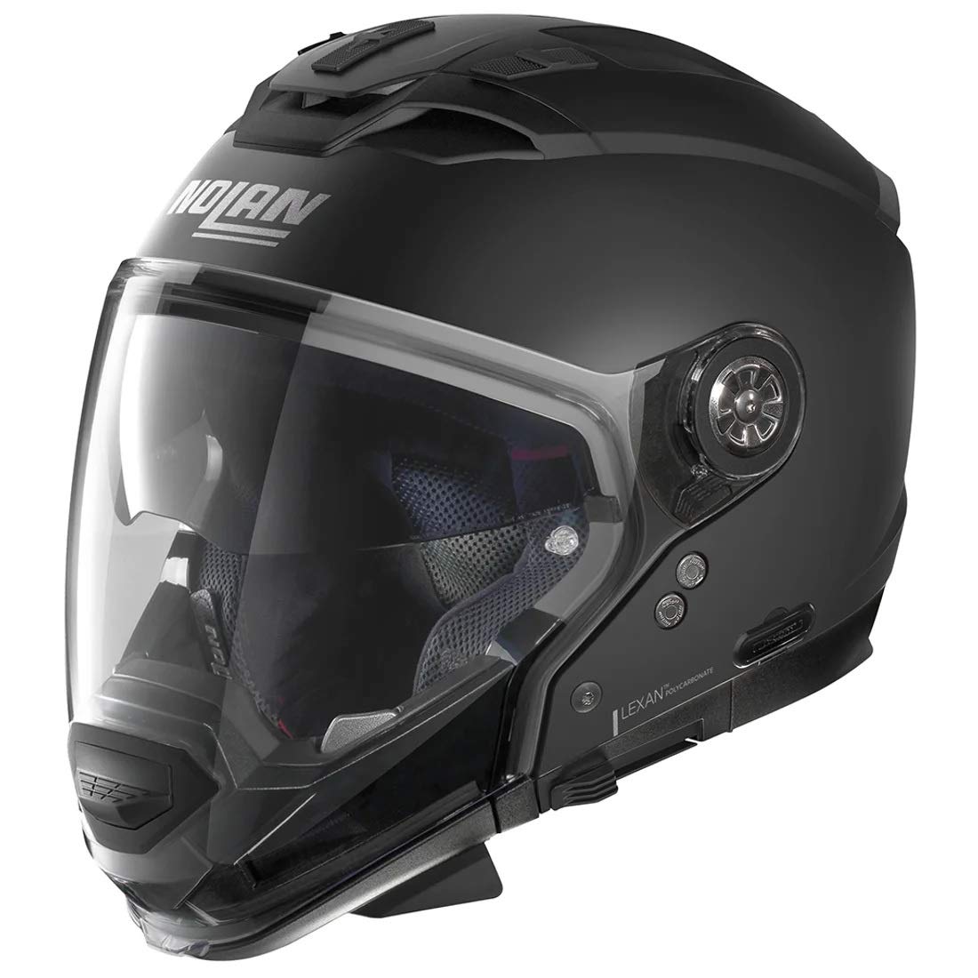 NolanN70-2 GT Classic 010 N-COM Flat Black Motorcycle Helmet (L)