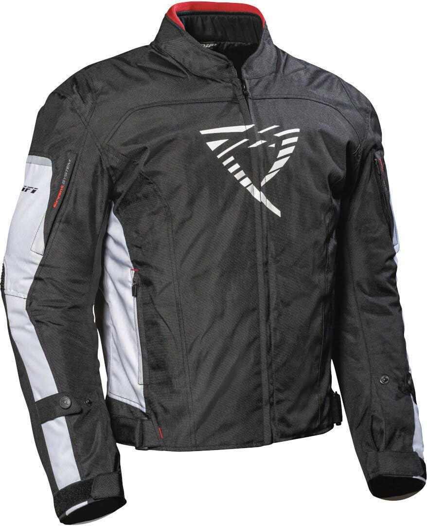 DIFI Ibarra Aerotex wodoodporna kurtka tekstylna motocyklowa, czarny/biały, 3XL