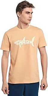 تيشرت قطن كاجوال بقصة عادية وتصميم ديث للرجال من بريمودا، موديل PRMxx002647