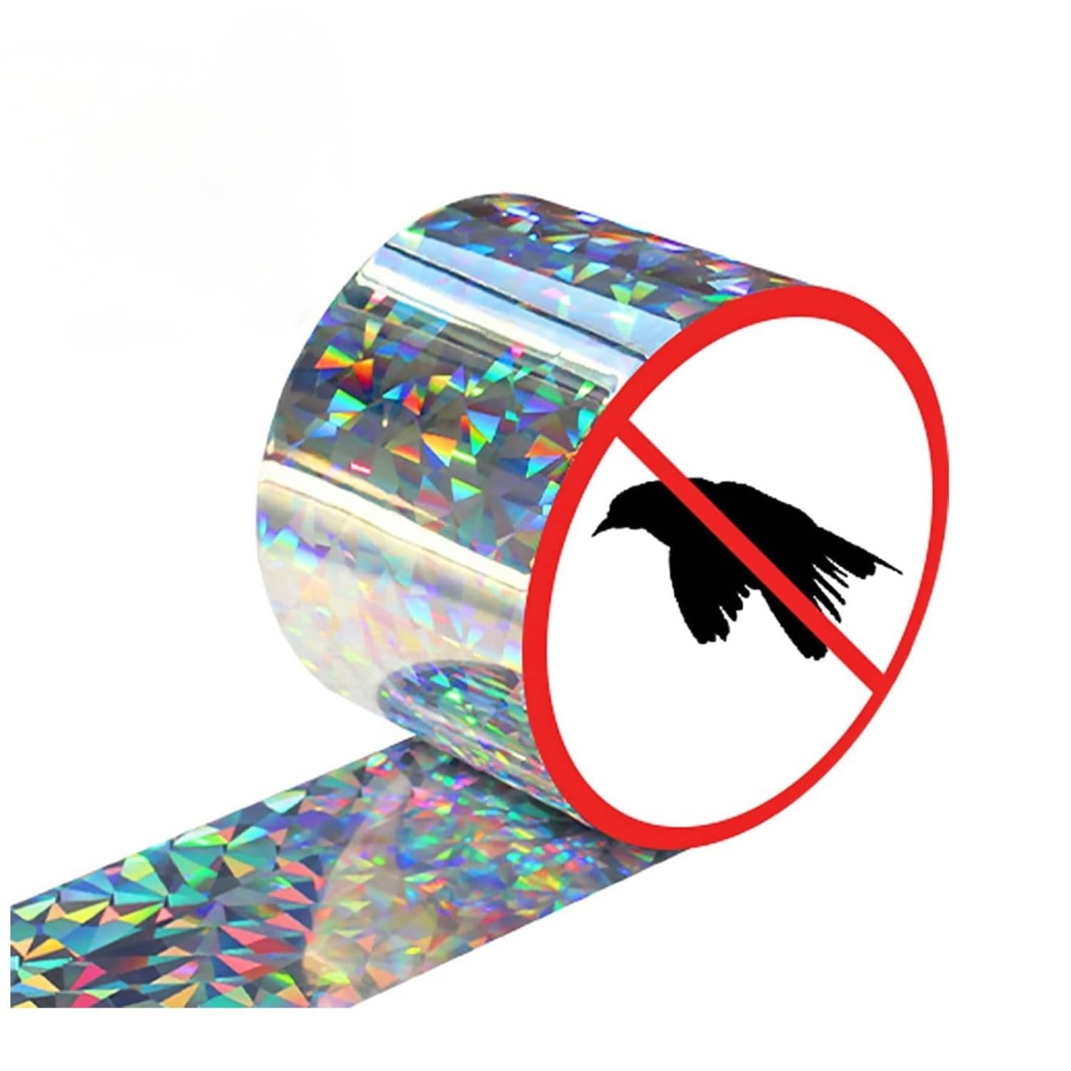 pepplo Bird Scare Tape Ribbon, Reflective Tape Ribbon for Birds, Woodpecker, Scare Reflective Flash Tape Scare Birds Away for Outdoor, House, Garden, Patio (4.8 CM * 110 M, Set of 1)-image-34