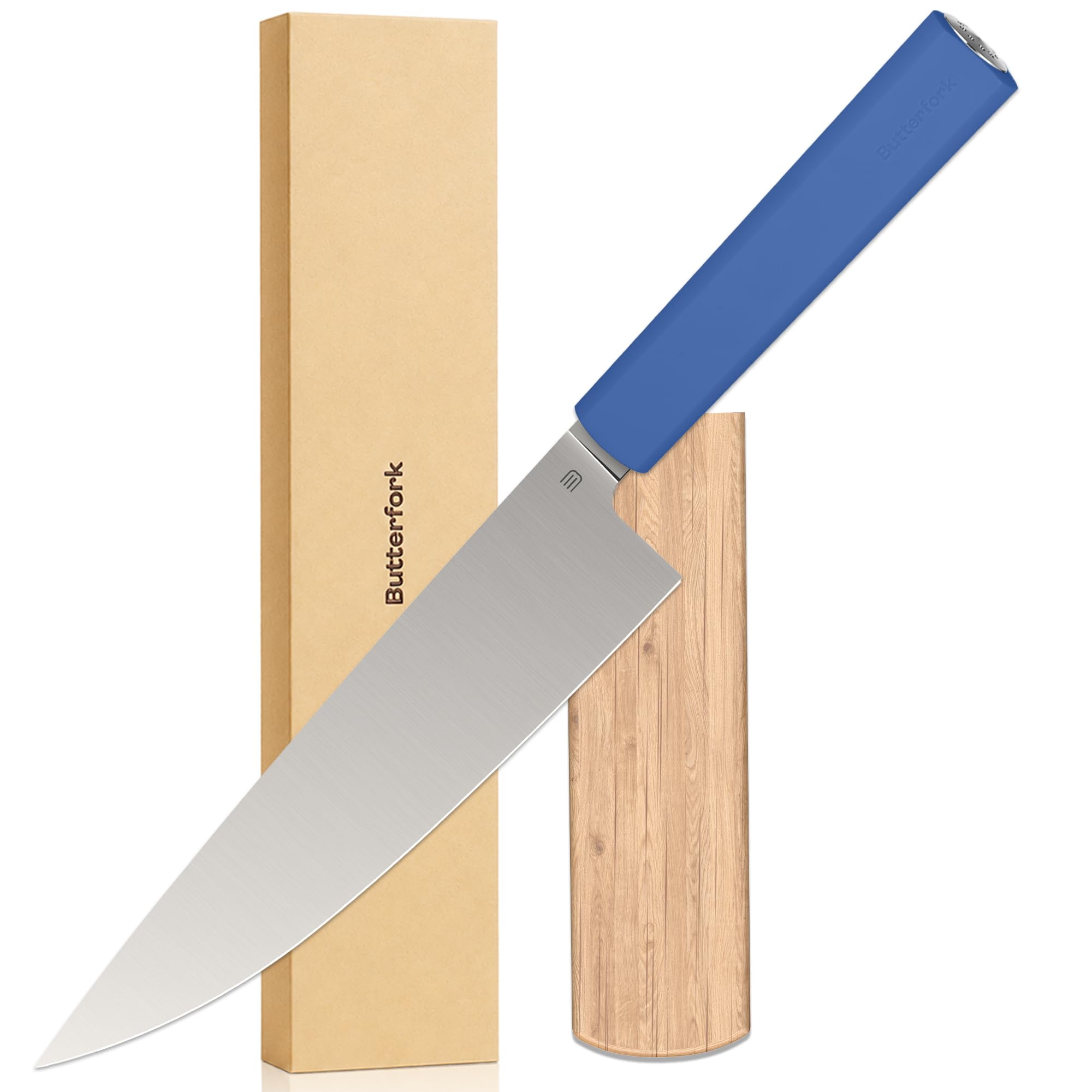 8 Inch Chef Knife, Kitchen Knife with AR-RPM9 Steel & Ergonomic ABS Handle — Amazon image 13