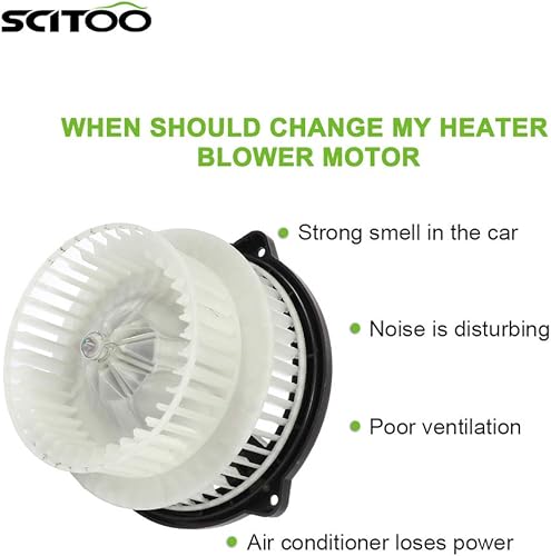 Vista 200 de SCITOO 700188 Reemplazo del motor del ventilador HVAC con jaula de ventilador para Toyota Tacoma 2005-2015, reemplazo OE - 87103-04043, 87103-04044