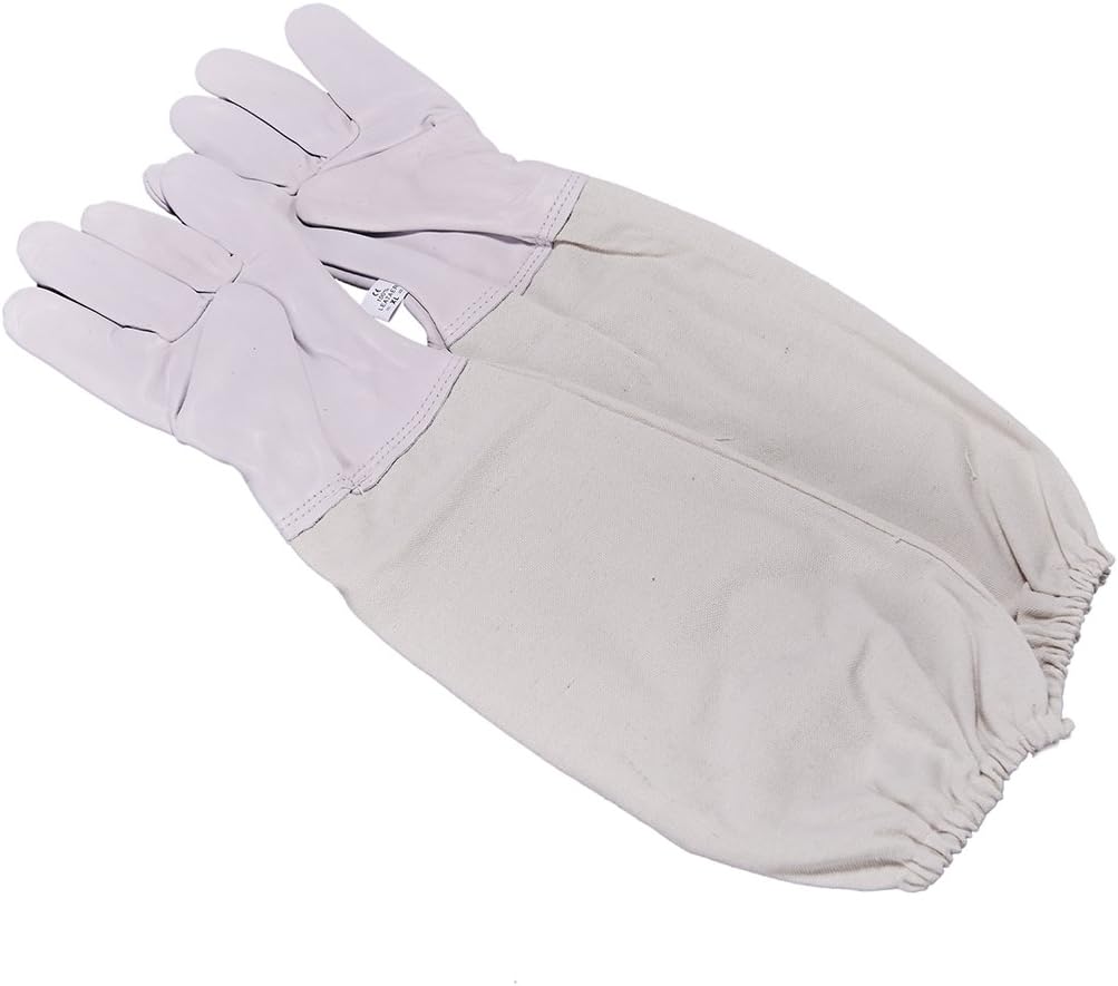 Beekeeping Jacket with Veil Beekeeper Jacket and Veil with Gloves, Beehive Tools and Beehive Brush (L)