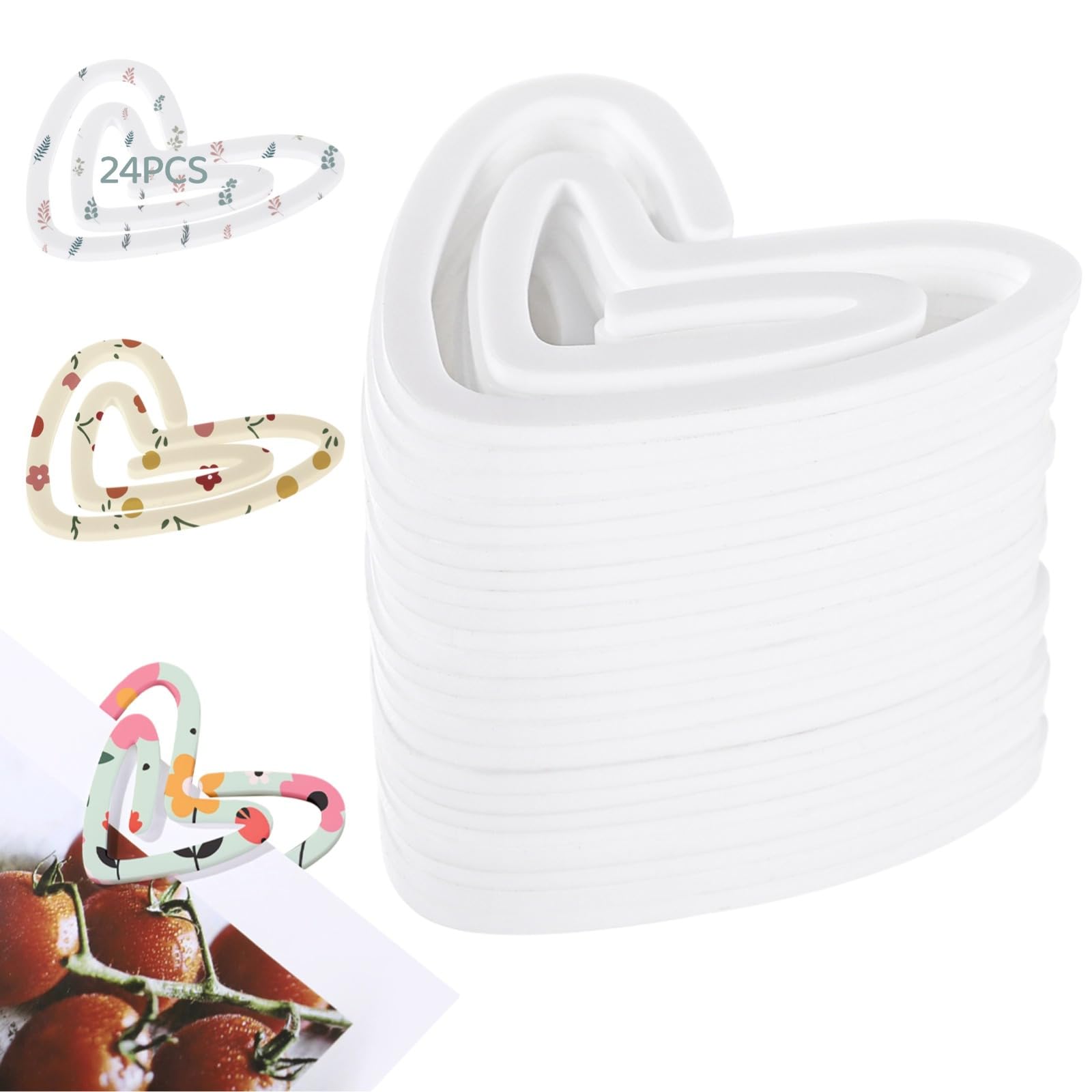 24 szt. spinaczy do papieru sublimacyjnego, duże akrylowe puste, zakładki DIY do biura, artykułów piśmienniczych