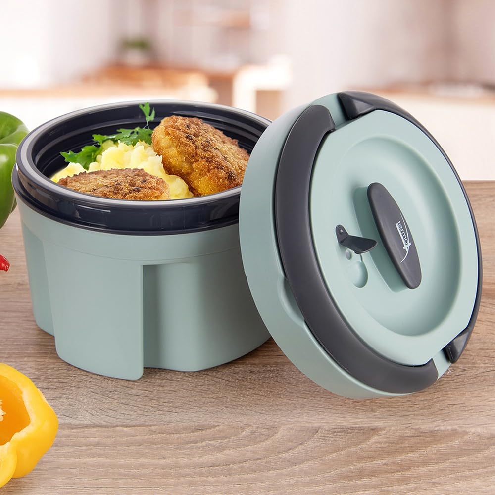 orion group Thermosbehälter Lunchbehälter Thermoschüssel Termo 2,4 L | Thermobox für Mittagessen aus Edelstahl