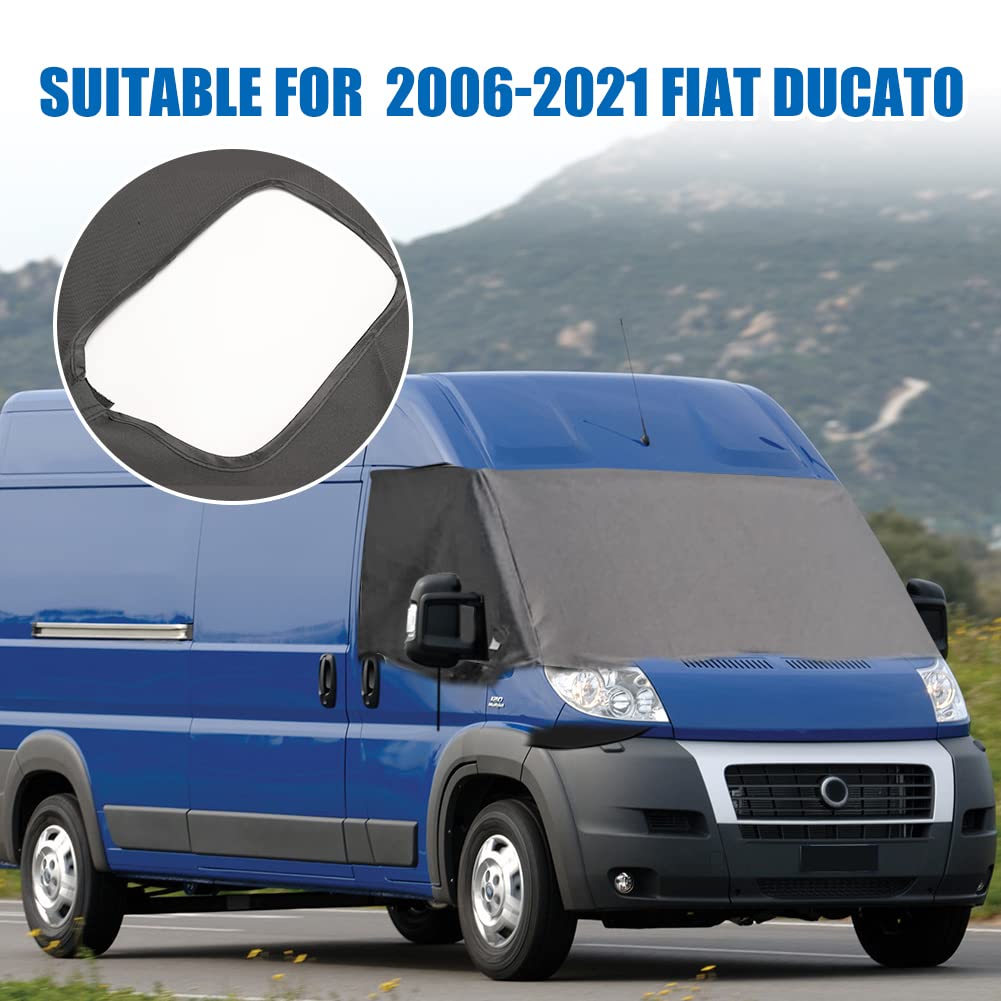 Copertura Parabrezza Auto Universale - Tessuto Oxford Con 6 Magneti - Antineve, Pioggia, Polvere